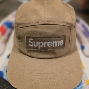 Supreme Brown Logo Hat